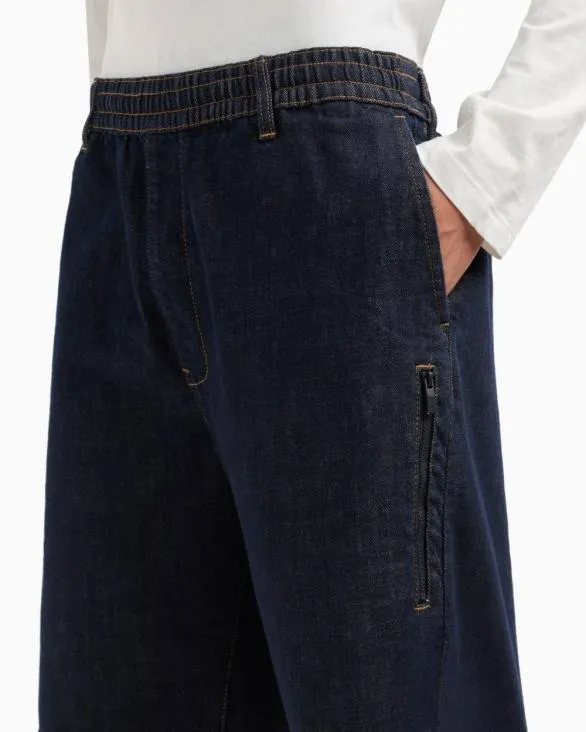 Stretch Denim Bermuda Shorts Blue Men Armani Matching Sets Stretch Denim Bermuda Shorts Blue Men Armani Matching Sets