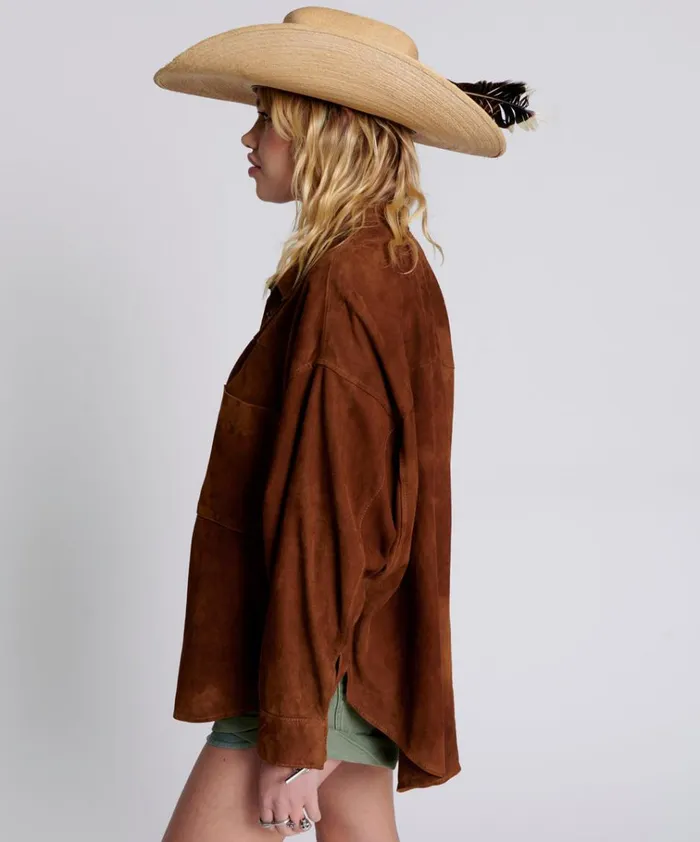 SUEDE DARIA SHACKET Women One Teaspoon Tops SUEDE DARIA SHACKET Women One Teaspoon Tops