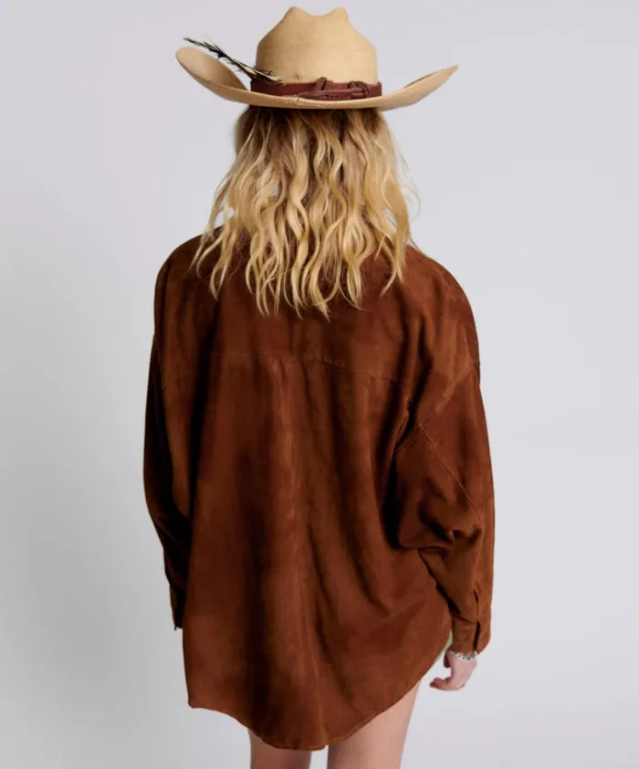 SUEDE DARIA SHACKET Women One Teaspoon Tops SUEDE DARIA SHACKET Women One Teaspoon Tops