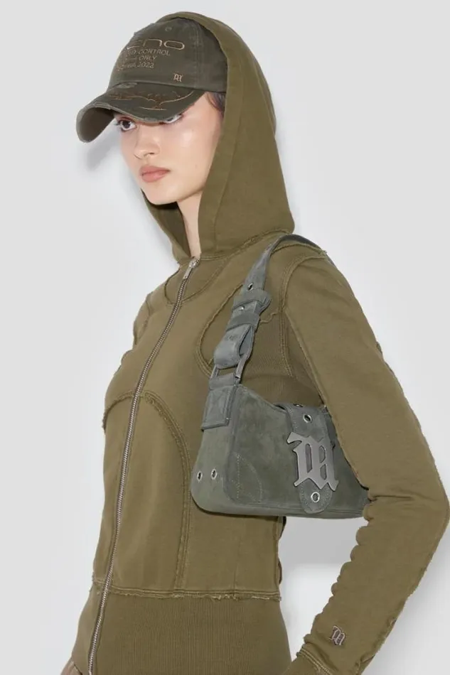 Suede Shoulder Bag Small Moss Women MISBHV Bags