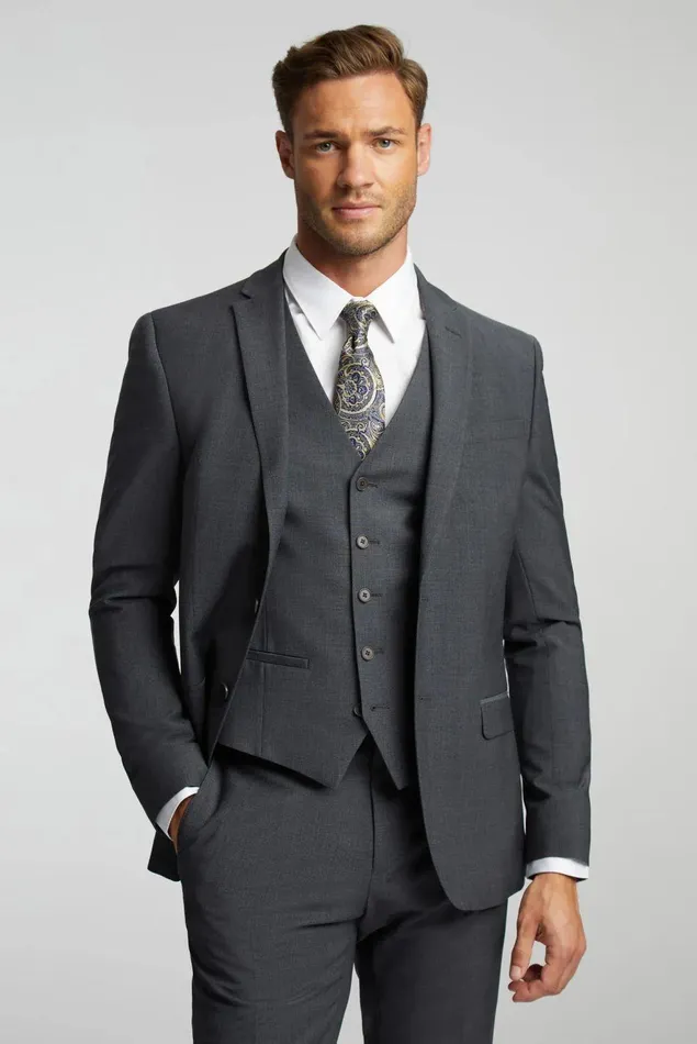 Suits Men Ted Baker PANAMA SLIM JS Charcoal