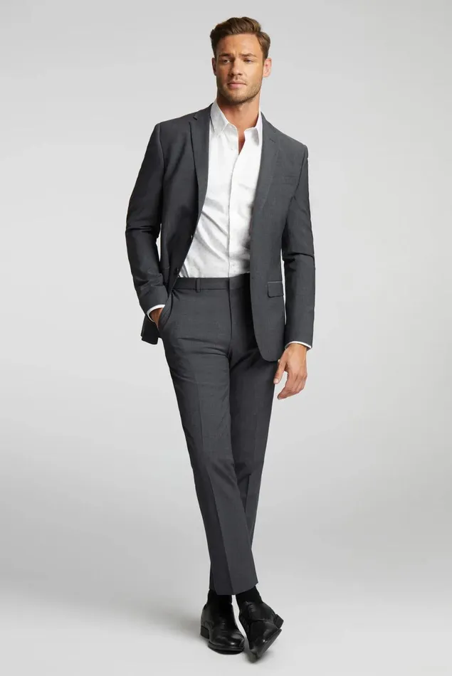 Suits Men Ted Baker PANAMA SLIM JS Charcoal