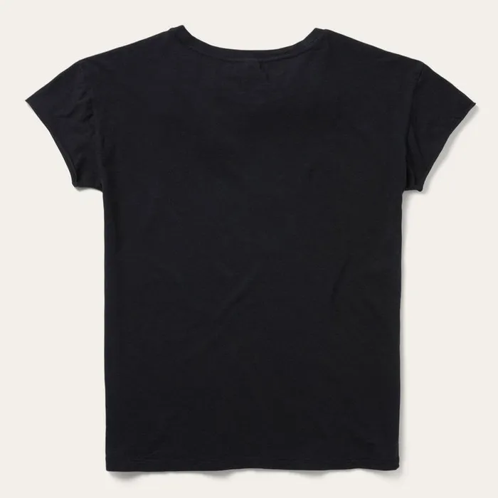 Sunset Saguaro Graphic Tee Black Women Stetson Tees