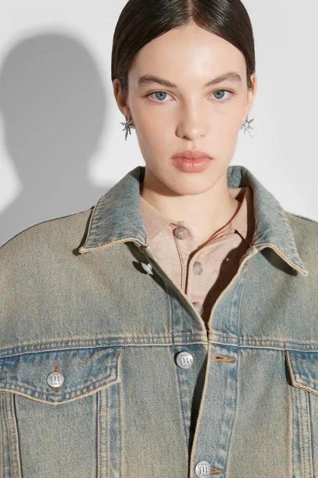 Sunset Wash Oversized Denim Jacket Blue Women MISBHV Outerwear