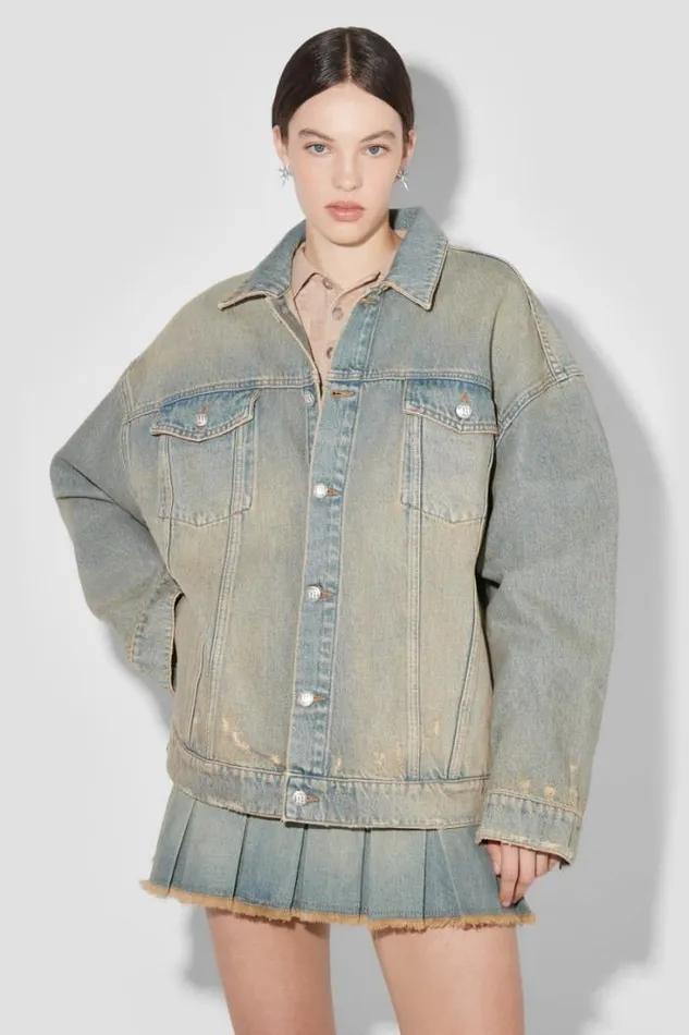 Sunset Wash Oversized Denim Jacket Blue Women MISBHV Outerwear