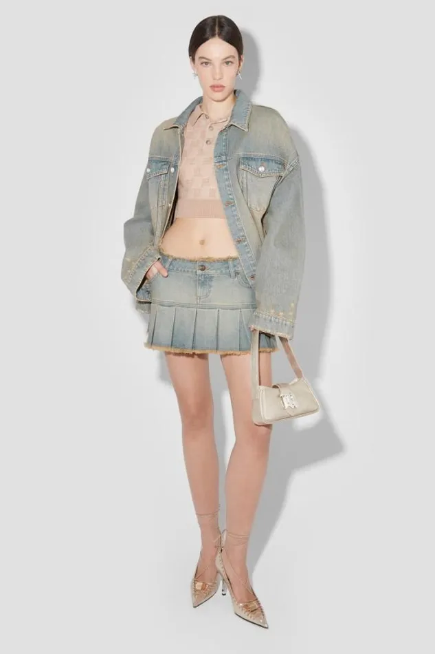 Sunset Wash Oversized Denim Jacket Blue Women MISBHV Outerwear