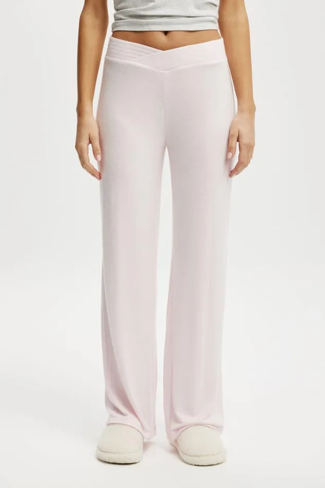 Super Soft V Front Pant Tender Touch Pink Women Cotton On Pajamas