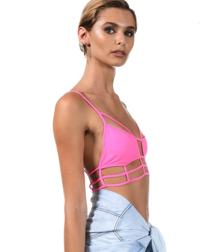 SUPERMAN BODICE PINK Women One Teaspoon Intimates
