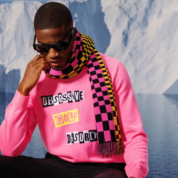 Sweaters Men GFORE LTD RELEASE OGD MERINO WOOL SWEATER Knockout Pink