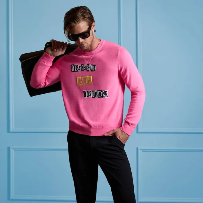 Sweaters Men GFORE LTD RELEASE OGD MERINO WOOL SWEATER Knockout Pink Sweaters Men GFORE LTD RELEASE OGD MERINO WOOL SWEATER Knockout Pink