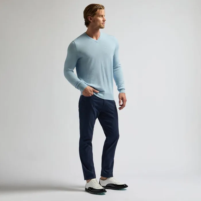 Sweaters Men GFORE VERSE V NECK CASHMERE SWEATER Baja