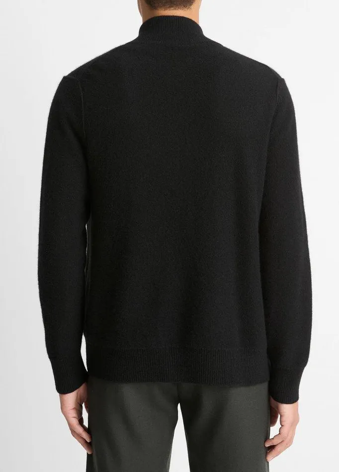 Sweaters Men Vince Plush Cashmere FullZip Sweater Black Sweaters Men Vince Plush Cashmere FullZip Sweater Black