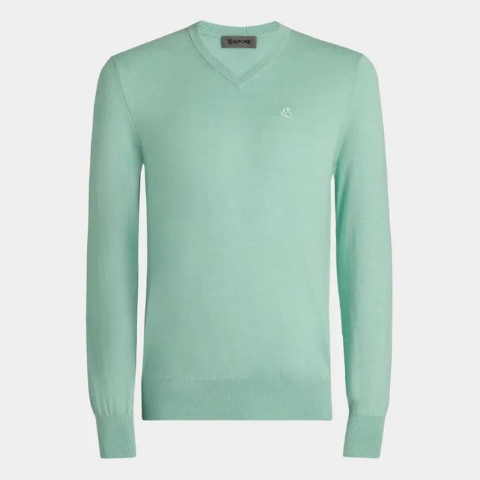 Sweaters MenWomen GFORE VERSE V NECK CASHMERE SWEATER Menthol Sweaters MenWomen GFORE VERSE V NECK CASHMERE SWEATER Menthol