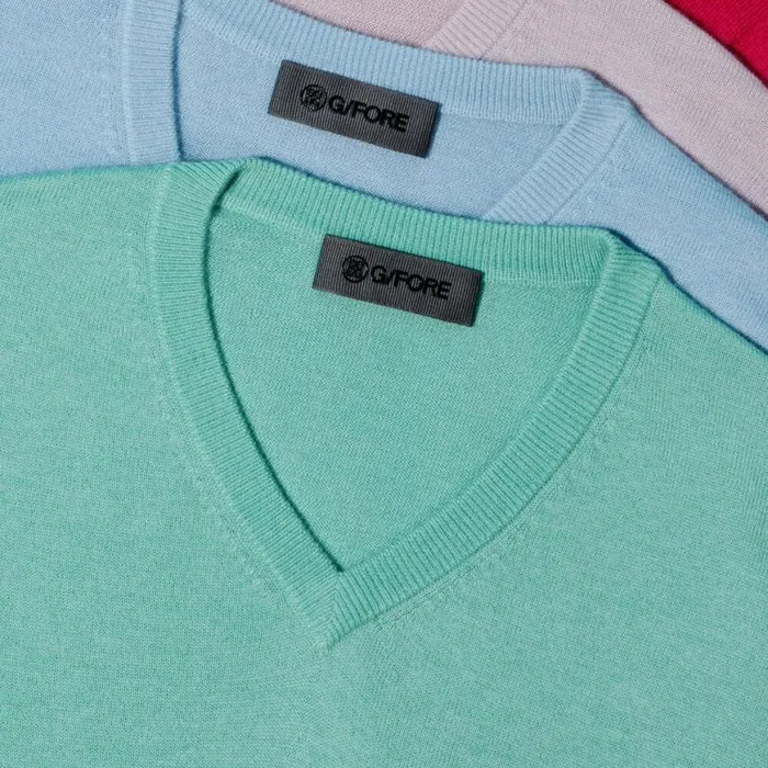 Sweaters MenWomen GFORE VERSE V NECK CASHMERE SWEATER Menthol Sweaters MenWomen GFORE VERSE V NECK CASHMERE SWEATER Menthol