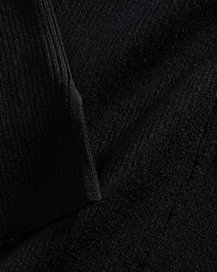 Sweaters Shop Veronica Beard Derick Ribbed OffShoulder Pullover Black