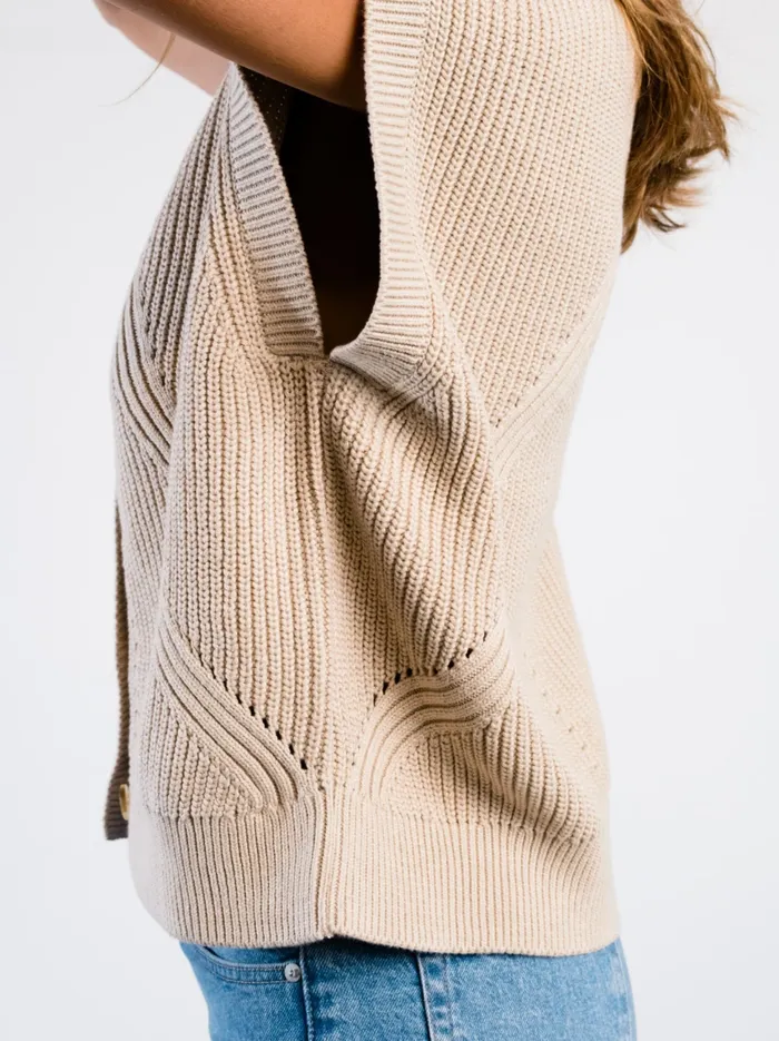 Sweaters Women Able Jess Sweater Vest Oatmeal