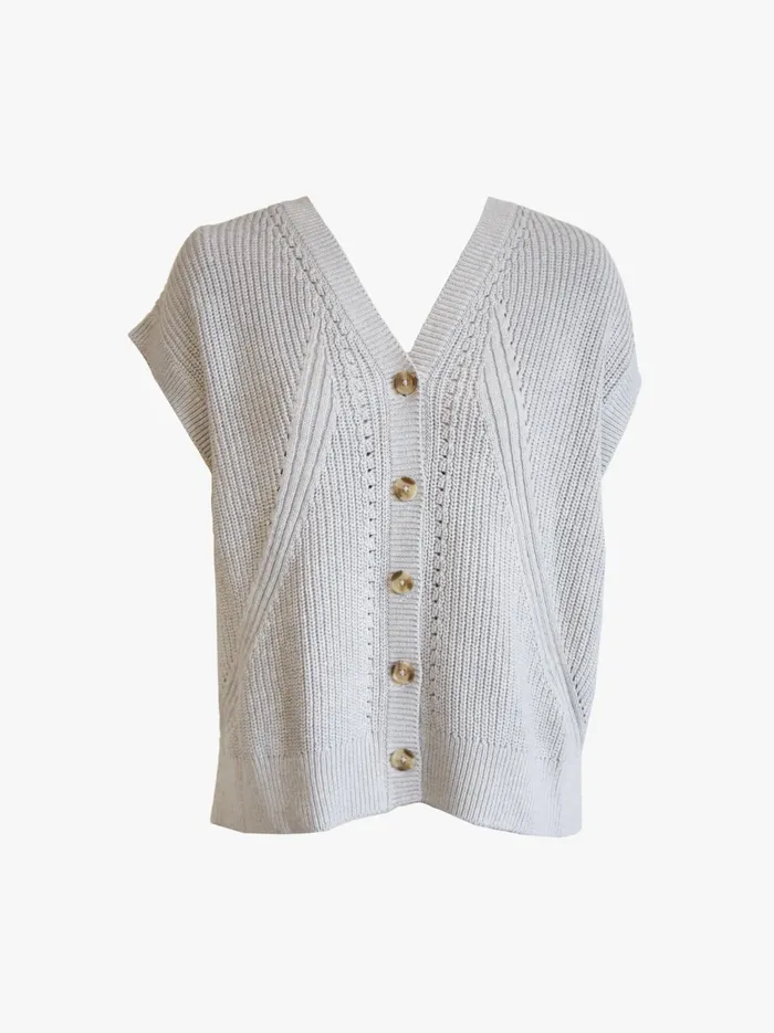 Sweaters Women Able Jess Sweater Vest Oatmeal