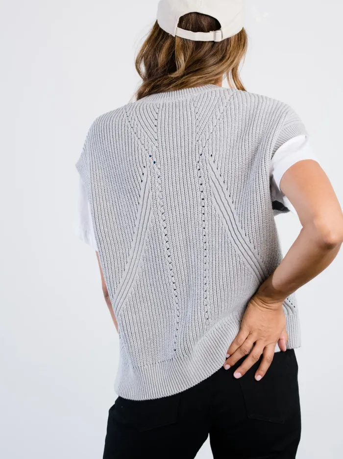 Sweaters Women Able Jess Sweater Vest Oatmeal