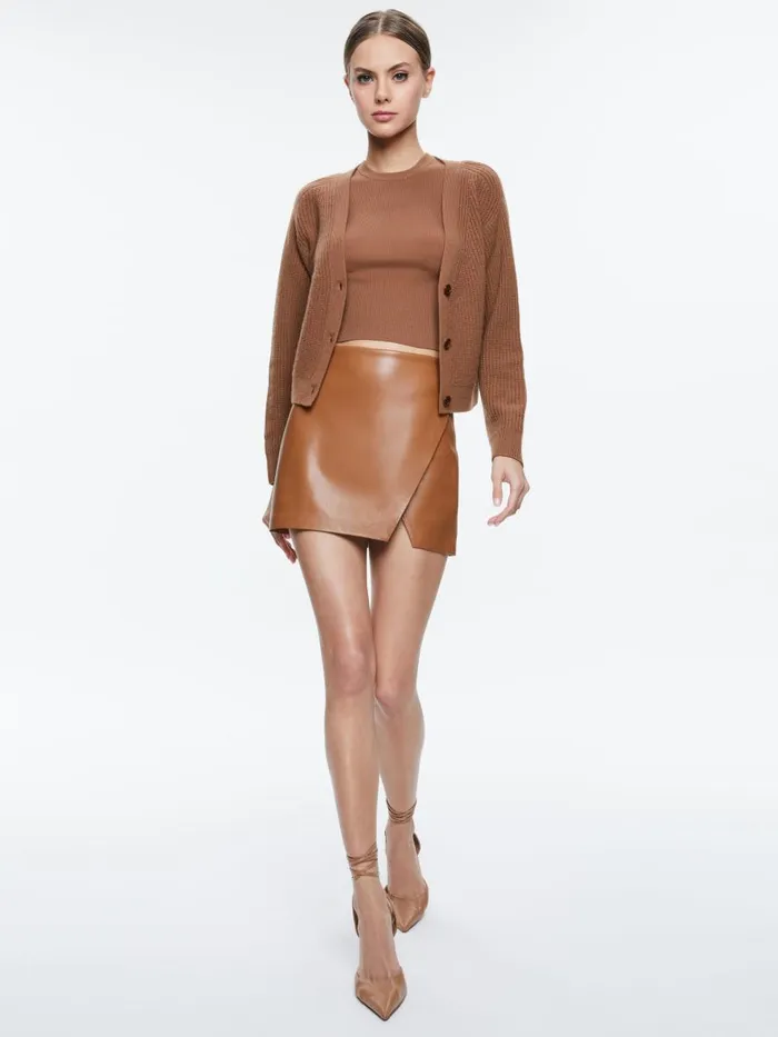Sweaters Women Alice Olivia JANNIE CARDIGAN Camel