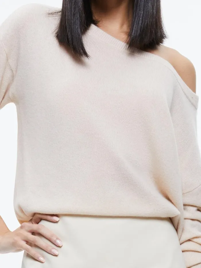 Sweaters Women Alice Olivia MARG CASHMERE SLOUCHY PULLOVER Avocado