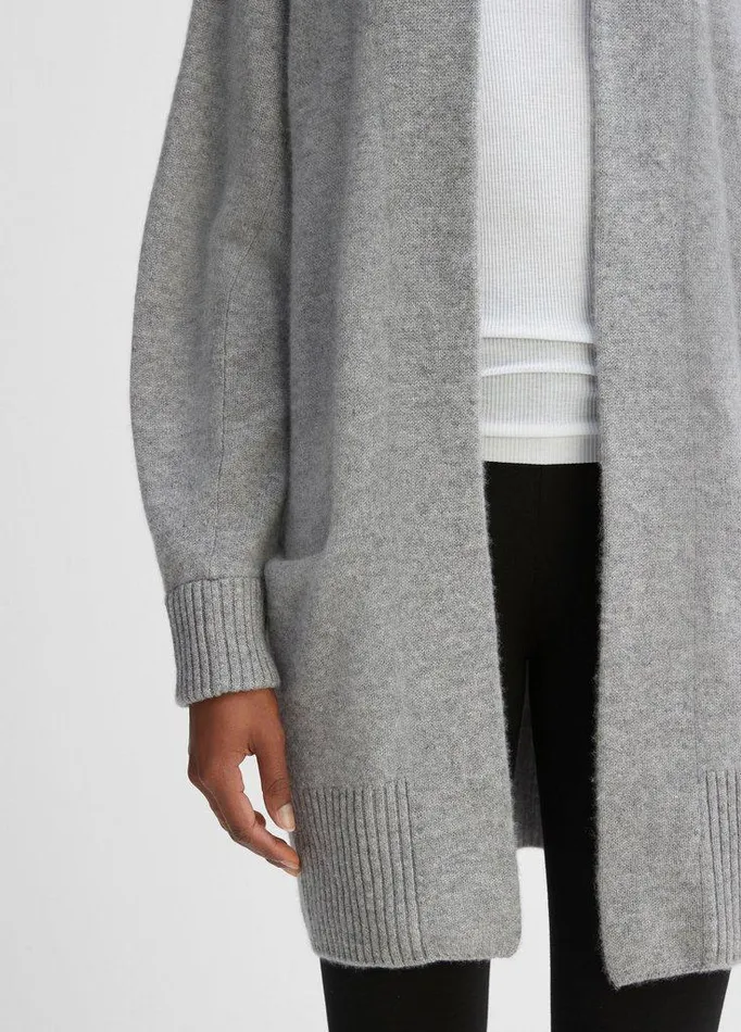 Sweaters Women Vince Cashmere OpenFront Cardigan Medium Heather Grey Sweaters Women Vince Cashmere OpenFront Cardigan Medium Heather Grey