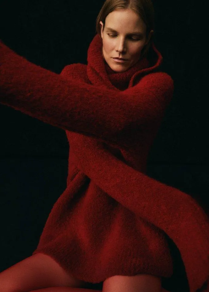 Sweaters Women Vince Italian Boucl Turtleneck Tunic Sweater Ruby Ink Sweaters Women Vince Italian Boucl Turtleneck Tunic Sweater Ruby Ink