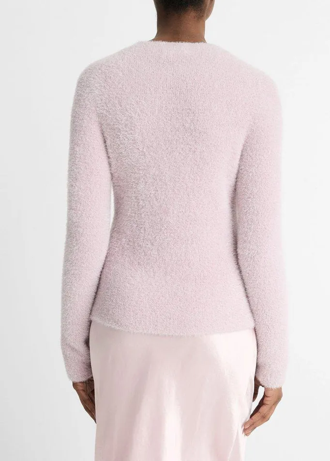 Sweaters Women Vince Metallic Eyelash Pullover Sweater Orchid Stone Metallic Sweaters Women Vince Metallic Eyelash Pullover Sweater Orchid Stone Metallic