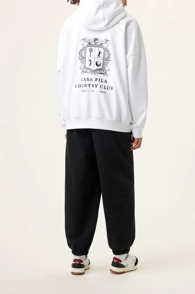 Sweatshirts and Hoodies Men Fila Casa Fila Crest Country Club Hoodie 100 White Sweatshirts and Hoodies Men Fila Casa Fila Crest Country Club Hoodie 100 White