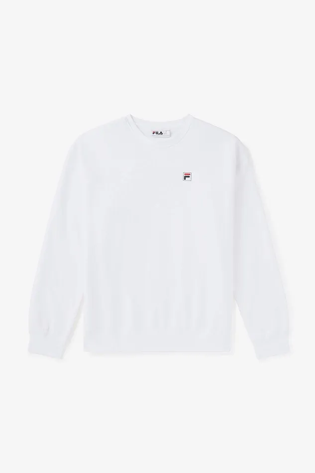 Sweatshirts and Hoodies Men Fila Classic Relaxed Sweatshirt 100 White