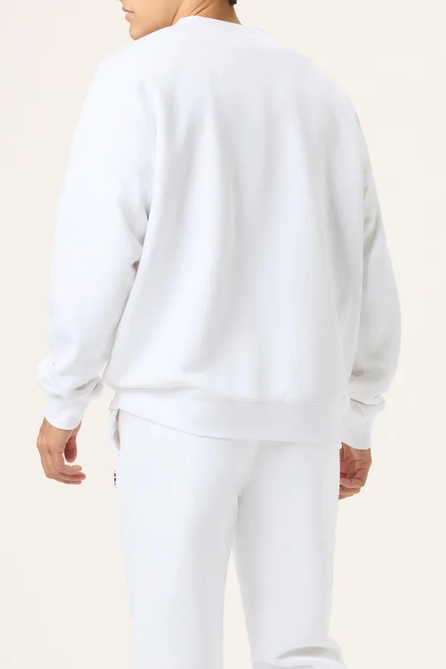 Sweatshirts and Hoodies Men Fila Classic Relaxed Sweatshirt 100 White Sweatshirts and Hoodies Men Fila Classic Relaxed Sweatshirt 100 White