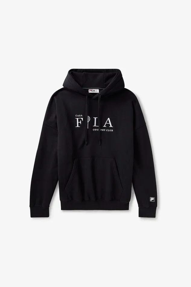 Sweatshirts and Hoodies Women Fila Casa Fila Country Club Hoodie 001 Black