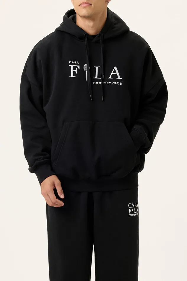 Sweatshirts and Hoodies Women Fila Casa Fila Country Club Hoodie 001 Black Sweatshirts and Hoodies Women Fila Casa Fila Country Club Hoodie 001 Black