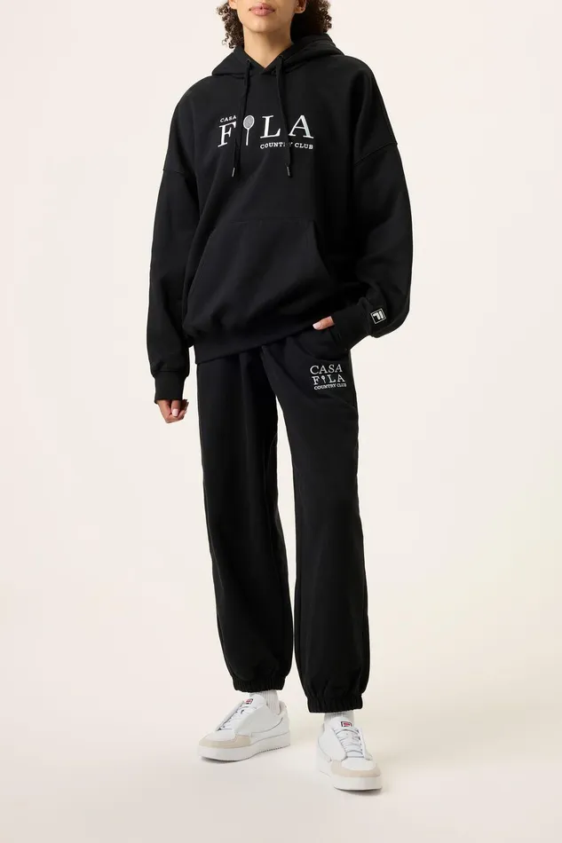 Sweatshirts and Hoodies Women Fila Casa Fila Country Club Hoodie 001 Black Sweatshirts and Hoodies Women Fila Casa Fila Country Club Hoodie 001 Black