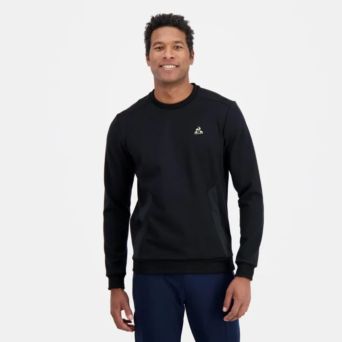 Sweatshirts Men Le Coq Sportif Coq D039or RoundNeck Sweatshirtshirt Black