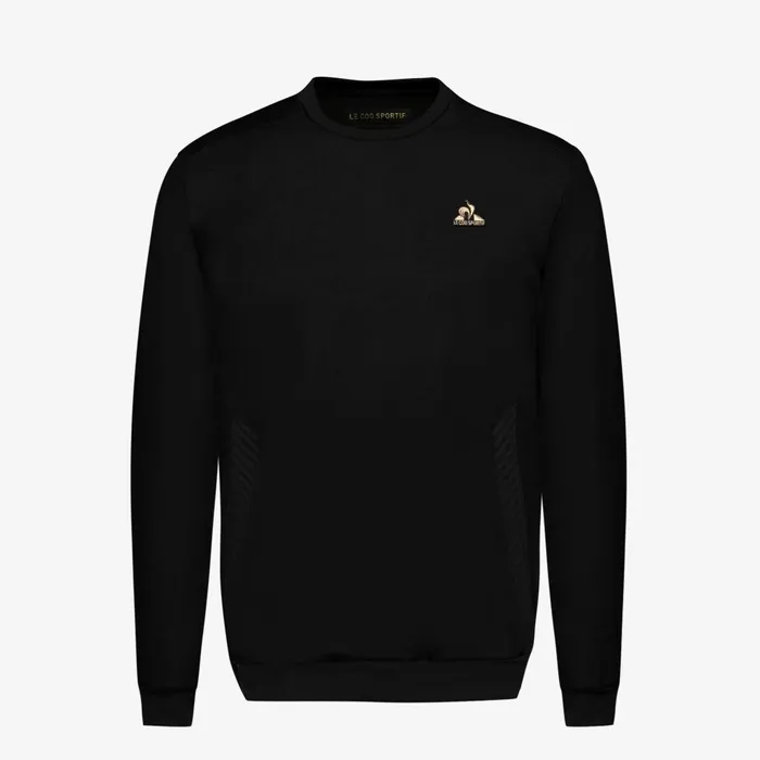 Sweatshirts Men Le Coq Sportif Coq D039or RoundNeck Sweatshirtshirt Black