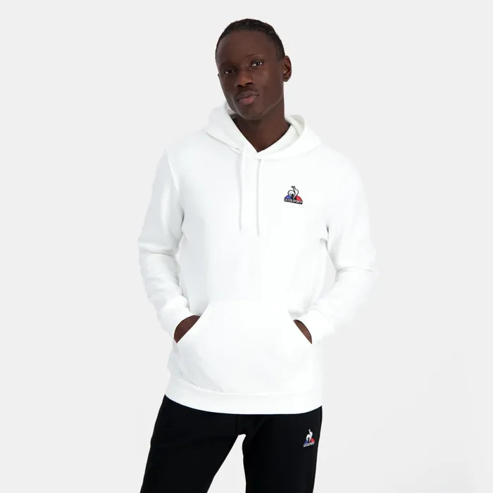 Sweatshirts Men Le Coq Sportif Essentiels Hoodie New Optical White