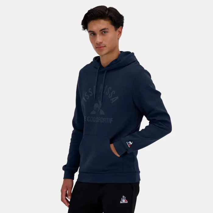Sweatshirts Men Le Coq Sportif OGC Nice Sweat Capuche Homme Dress Blues