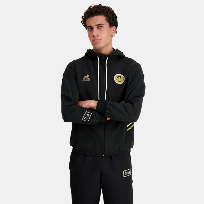 Sweatshirts Men Le Coq Sportif Paris 2024 ZipUp Hoodie