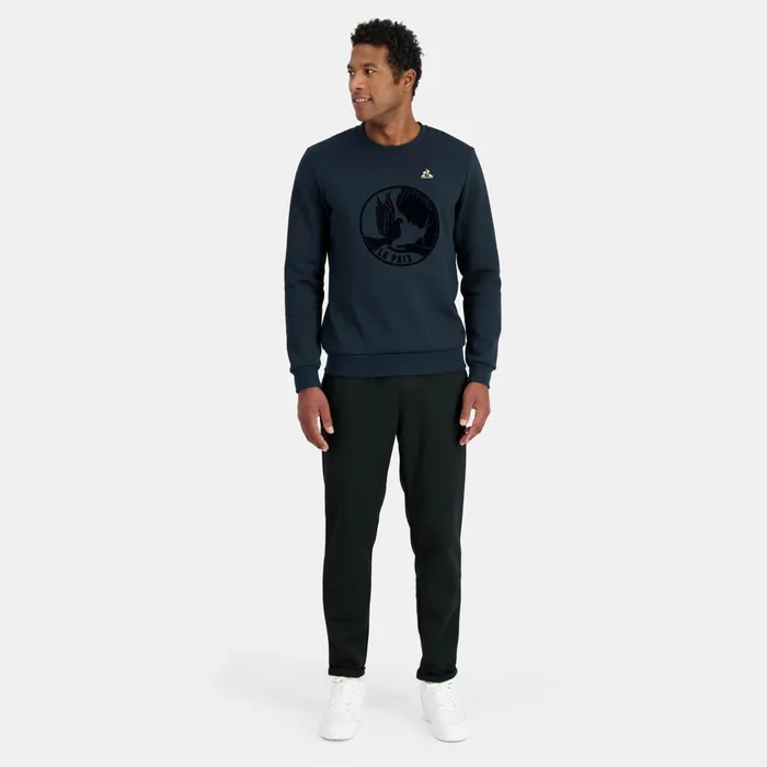 Sweatshirts Men Le Coq Sportif RoundNeck Sweatshirtshirt Motif La Paix Sky Captain