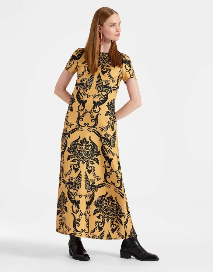 Swing Dress Cherubs Gold Women La Double J Dresses