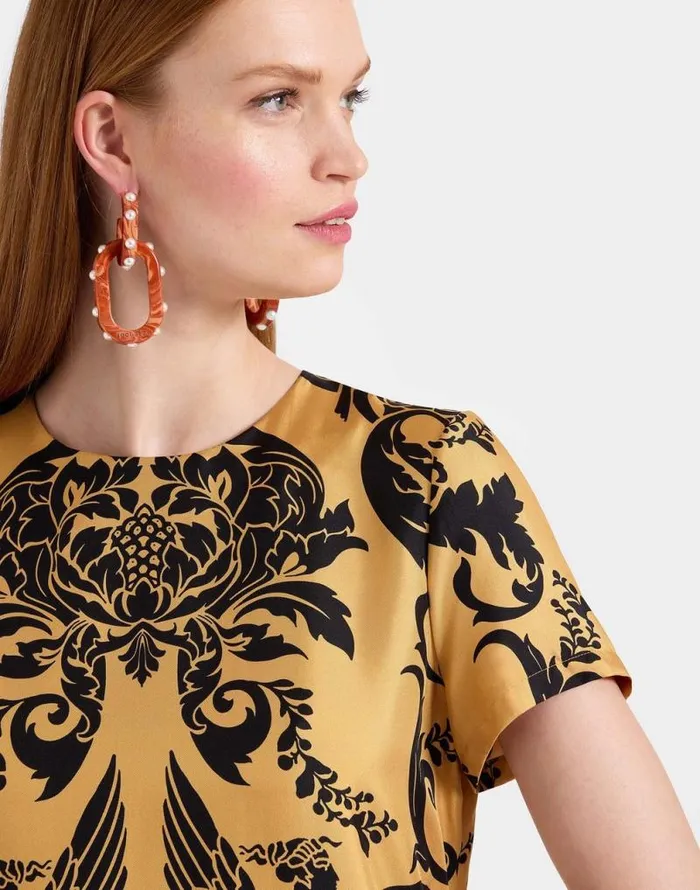 Swing Dress Cherubs Gold Women La Double J Dresses