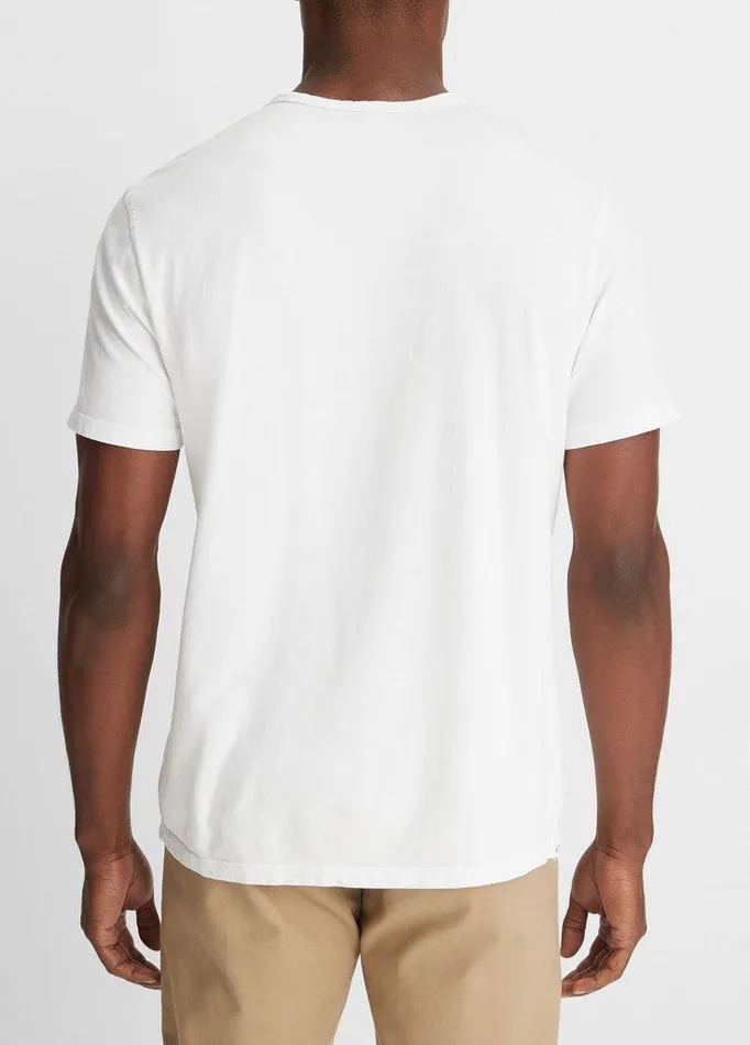 TShirts and Polos Men Vince Garment Dye ShortSleeve Crew Neck TShirt Optic White TShirts and Polos Men Vince Garment Dye ShortSleeve Crew Neck TShirt Optic White