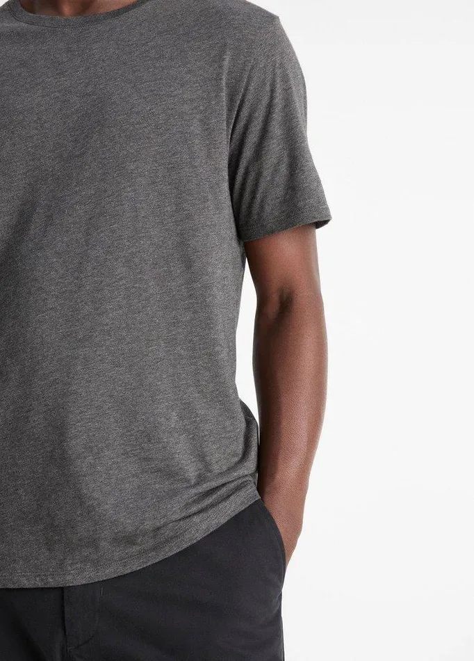 TShirts and Polos Men Vince Pima Cotton Crew Neck TShirt Heather Carbon TShirts and Polos Men Vince Pima Cotton Crew Neck TShirt Heather Carbon