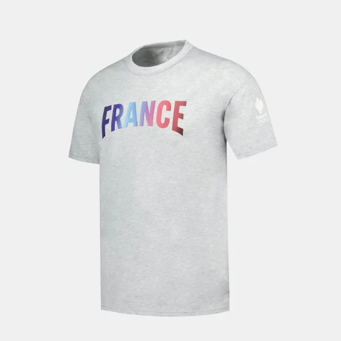 Tshirts And Tops Men Le Coq Sportif France039s Olympic Team TShirt Gris Chin Clair