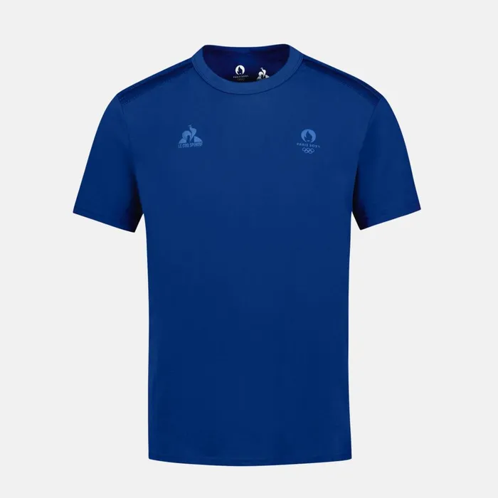 Tshirts And Tops Men Le Coq Sportif Paris 2024 Tshirt Homme Blue Depths