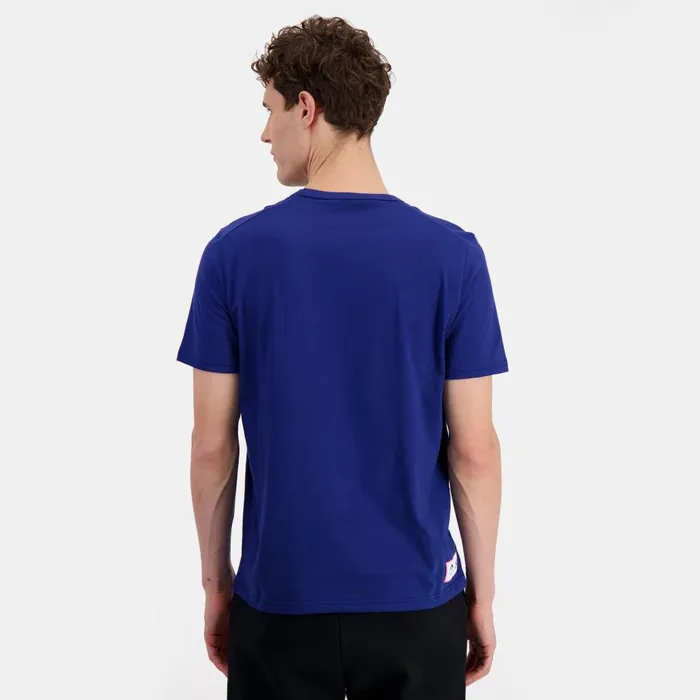 Tshirts And Tops Men Le Coq Sportif Paris 2024 Tshirt Homme Blue Depths
