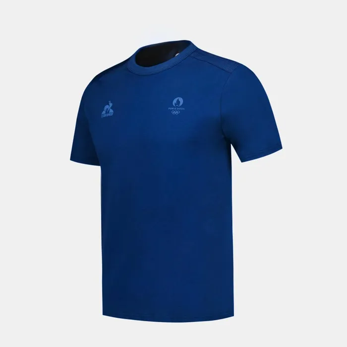 Tshirts And Tops Men Le Coq Sportif Paris 2024 Tshirt Homme Blue Depths