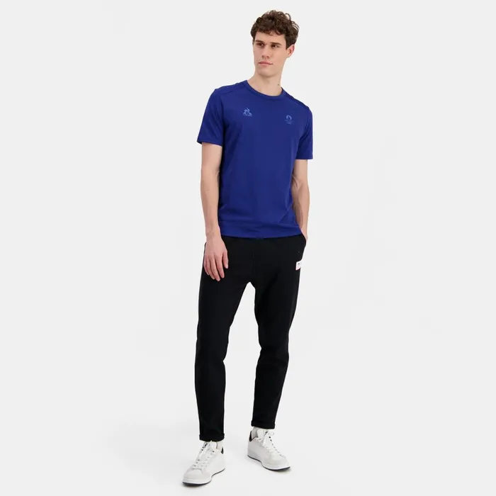Tshirts And Tops Men Le Coq Sportif Paris 2024 Tshirt Homme Blue Depths