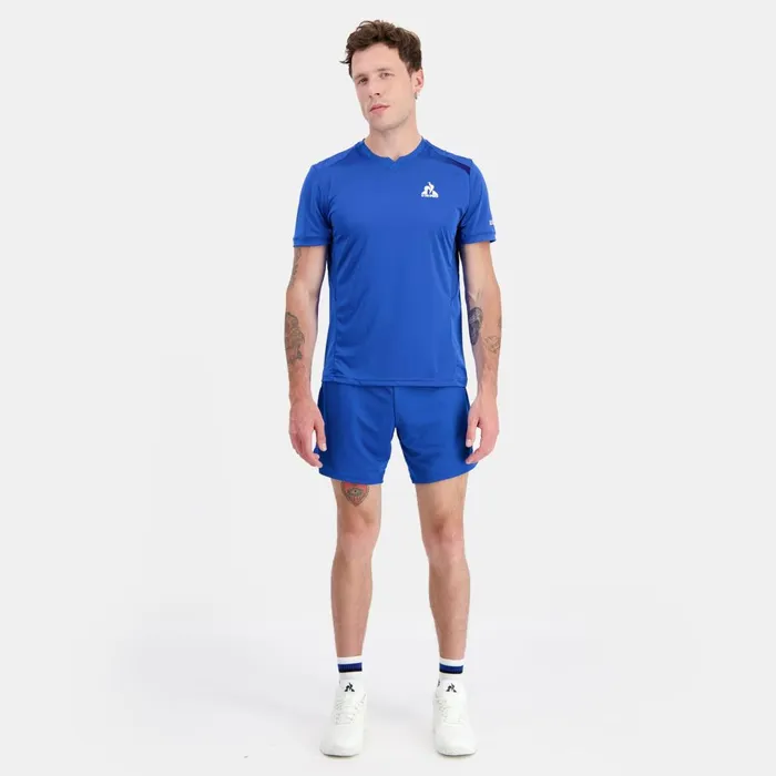 Tshirts And Tops Men Le Coq Sportif Performance Tennis TShirt Lapis Blue