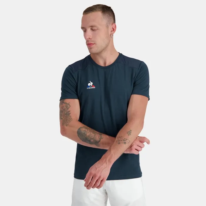 Tshirts And Tops Men Le Coq Sportif Tennis TShirt Dress Blues